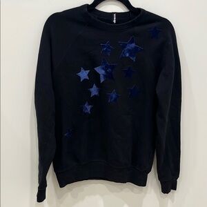 Ultracor Starry Night Crew Neck Sweater in Black and Blue